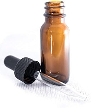 My Oil Gear 1/2oz (15ml) Glass Bottle with Eyedropper for Essential Oils (2-Pack)