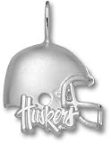 Nebraska Cornhuskers Solid Sterling Silver ''HUSKERS'' Helmet Pendant