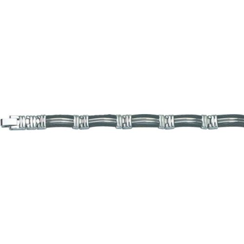 31JsB2ld2CL Stainless Steel Black Plated Bracelet 8.5