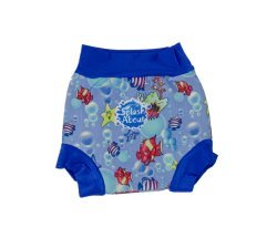 Childrens Toyshop  Toys : Splash About Happy Nappy - Fish Print (0 - 4 Months - Small)