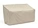 Covermates Outdoor Sofa Loveseat Cover - Water Resistant Polyester, Drawcord Hem, Mesh Vents, Seating and Chair Covers, 58W x 40D x 40H, Khaki