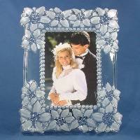 Mikasa Floral Bouquet 5x7 crystal Frame