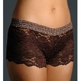 Foxers Brown Lace Boxer with Brown Dot Panty (01-20)