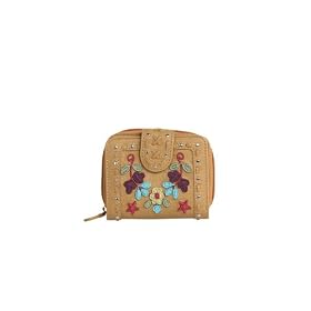 French Wallet by Lou-ella, Big Sky Collection in Butterscotch