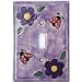 Baby : Purple Flowers Switch Plate