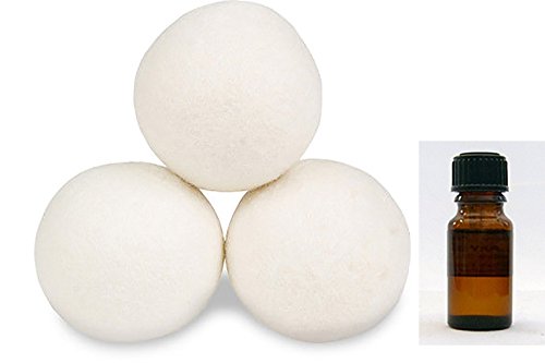 Dryer Wool Ball Set with Lemon Essential Oil 5ml