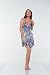 A Elan Usa Cool Butterfly Design Halter Short Summer Dress (S501)