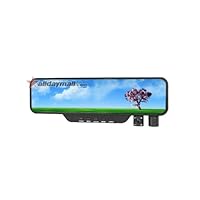 3.5 Inch LCD Screen Rearview Mirror DVR Car black box with Dual Swivel Camera, TV OUT, Night Vision