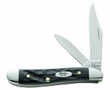 Case Cutlery 18225 Case Rough Jigged Black Peanut Synthetic Black Handle