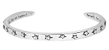 Sterling Silver Perhaps They Are Not Stars In The Sky But Rather Openings Where Our Loved Ones Shine Star Cuff Bracelet