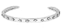 Sterling Silver "Perhaps They Are Not Stars In The Sky But Rather Openings Where Our Loved Ones Shine" Star Cuff Bracelet