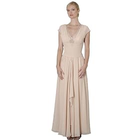 Formal Evening Dress -Mother of Bride & Groom, Wedding, Party, MOB Gown by Sean Collection (7343) CHAMPAGNE