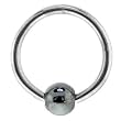 18 Gauge BCR HEMATITE Captive Ring 5/16" 3mm