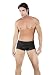 Male Power BLACK Satin Pouch Short