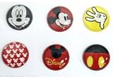 6-In1 Pack Cute Red Mickey Mouse New Home Button Sticker Perfect For iPhone iPad, deco-fairy branded LCD screen protector