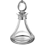 Review Carrs Of Sheffield  / 25cl Mini Bottle In Plain Crystal In Sterling Silver By Carrs Of Sheffield