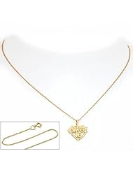 14K Gold Sweet 16 Charm Birthday 16mm 18" Chain Jewelry