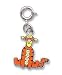 Licensed Disney's Tigger the Tiger Reversible Orange Charm with Austrian Crystals