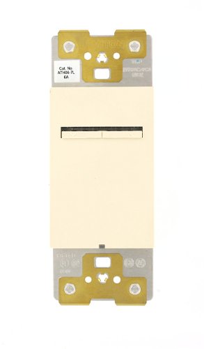  Leviton ATH06-7LS, Acenti 6A-277VAC Fluorescent Dimmer for Hi-Lume Or Eco-10 Ballasts, Single-Pole, 3-Way or More Applications, Sand 