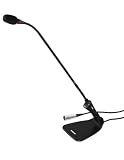 Shure CVG18-B/C Gooseneck Condenser Microphone, 18-Inch, Inline Pre-Amp, Flange Mount, Cardioid (Black)