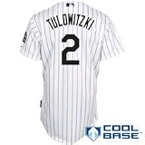 MLB Men's Colorado Rockies Troy Tulowitzki Six Button Cool Base Authentic Home Jersey (Wht/Pur Pnstrpes, 52/XX-Large)