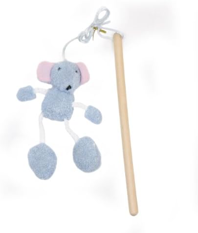 Knight Pet Mouse with Stick with Catnip, 8-1/2-Inch
