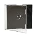 200 ULTRA THIN 5.2mm Clear CD Jewel Boxes with Built In Black Tray #CDBR52 - HALF THE THICKNESS OF A NORMAL CD JEWEL BOX!