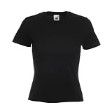 Lady-Fit Valueweight T von Fruit of the Loom Schwarz M