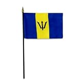 Barbados Flag 4 x 6 inch