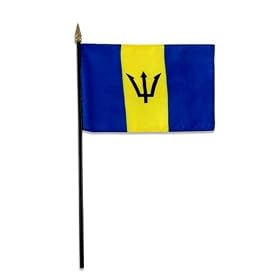 Barbados Flag 4 x 6 inch