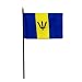 Barbados Flag 4 x 6 inch