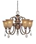 Minka Lavery Aston Court 174-206 5-LT 300w (20"H x 27"W) Chandelier Lighting in Aston Court Bronze
