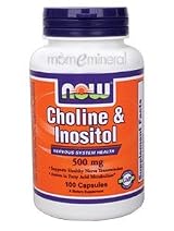 Choline & Inositol 500 mg 100 Capsules by NOW Foods