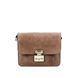 BACCINI Schultertasche STAYCE, Hobo-Tasche – echt Leder – beige-beige-grau TAUPE TAUPE