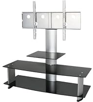 FS205 Universal TV Stand w/ Shelves & Bracket for 32", 37", 40", 42", 46", 52" LCD/Plasma TVs