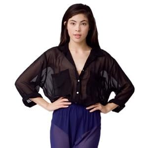 Buy American Apparel Chiffon Oversized Button-Up by var goTwisterProductImageStrings = new Object();goTwisterProductImageStrings['prodImageNotAvailTextNoColor'] = 