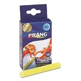 (Price/BX)Prang Hygieia Dustless Board Chalk, 3-1/4 x 3/8, Yellow, 10 Sticks/box
