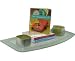 Convex Two-Tone Floating Glass Shelf