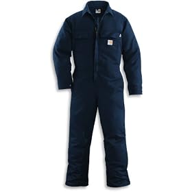 Mens Carhartt Flame Resistant Twill Utility Coveralls