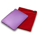 APPLE IPAD 3 PC EXECUTIVE ACCESSORY PACK - PURPLE HYBRID CASE,  SCREEN PROTECTOR, RED POUCH PART OF THE QUBITS ACCESSORIES RANGE