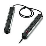 Fellowes Mfg. Co. Products Surge Protector, 1250 Joules, 10 Outlets, 6, Silver/Black Sold as 1 EA Metal Split Surge Protector is encased in rugged steel housing with ABS endcaps to provide maximum strength and durability. Two units have a total of 10 outlets. 1 1/2 power cord connects the units so you can distribute the outlets more conveniently. Surge protector offers a 6 power cord, right angle plug, illuminated on/off switch with 15 amp circuit breaker, and LED indicator light. UL an 31JtaHv2cKL. SL160 Fellowes Mfg. Co. Products Surge Protector, 1250 Joules, 10 Outlets, 6, Silver/Black Sold as 1 EA Metal Split Surge Protector is encased in rugged steel housing with ABS endcaps to provide maximum strength and durability. Two units have a total of 10 outlets. 1 1/2 power cord connects the units so you can distribute the outlets more conveniently. Surge protector offers a 6 power cord, right angle plug, illuminated on/off switch with 15 amp circuit breaker, and LED indicator light. UL an