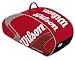 Sports : Wilson K Tour Jr. Six Racket Tennistasche rot/wei&szlig;