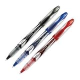 Rollerball Pen,Liquid Ink,Needle Tip,.5mm,Black Barrel/Ink, Sold as 1 each
