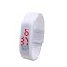 Affute Ultra Thin Sports Silicone Digital LED Sports Bracelet Wrist Watch(white)