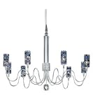 Geometrix by Schonbek EL3124GS Elements 9 Light Single Tier Chandelier with Golden Shadow Strass crystal