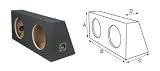 Double Ready Assembled Empty Bass Box - 2 x 12
