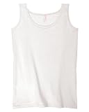 815 - Small - White 5.4 oz Cotton Ladies Tank