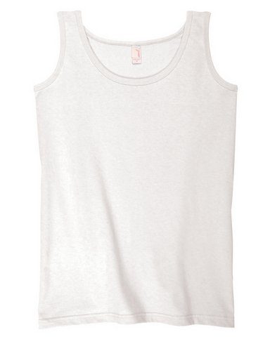 815 - Small - White 5.4 oz Cotton Ladies Tank