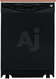 Review GE  / GE GLC4100NBB Full Console Portable Dishwasher with 4 Wash Cycles, 4 Wash Options, Electronic Controls, Nylon Racks, Candlelight Woodgrain Laminate Top and 57 dBA Sound Package: Black on Black