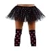 Fancy Dress Neon Sequin Tutu Big Size Fits 16-22 - Black